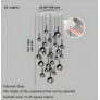 PS9118 CLEO BUBBLE STAIRCASE CHANDELIER