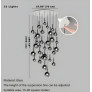 PS9118 CLEO BUBBLE STAIRCASE CHANDELIER