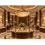 AL0162 Melbourne Rock Crystal Hanging Bowl Chandelier
