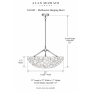AL0162 Melbourne Rock Crystal Hanging Bowl Chandelier