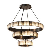 PS9002 ALABASTER SPIRAL CHANDELIER