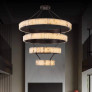 PS9002 ALABASTER SPIRAL CHANDELIER