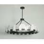 QZ1205 HALO TITAN ROCK CRYSTAL CHANDELIER