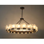 QZ1205 HALO TITAN ROCK CRYSTAL CHANDELIER