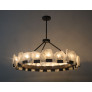 QZ1205 HALO TITAN ROCK CRYSTAL CHANDELIER