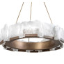 QZ1205 HALO TITAN ROCK CRYSTAL CHANDELIER