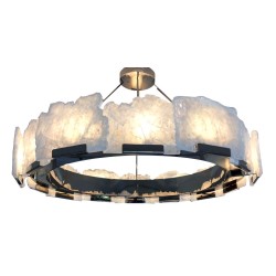 QZ1205 TITAN ROCK CRYSTAL CHANDELIER