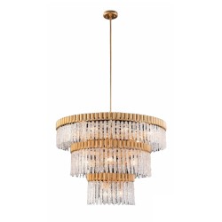 AMAJC-9007 CRYSTAL ICICLE EIGHTEEN-LIGHT PENDANT