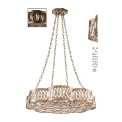 AMAJC-8791 DIAMANTE EIGHT-LIGHT CHANDELIER