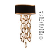 AMAJC-8796 BLACK TIE TWO-LIGHT SCONCE