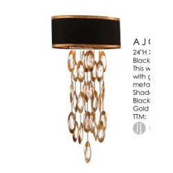 AMAJC-8796 BLACK TIE TWO-LIGHT SCONCE