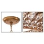 AMAJC-8944 STATELY CRYSTAL GOLD-LEAF PENDANT