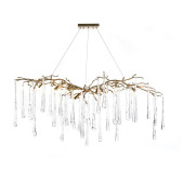 AMAJC-8982 BRASS AND GLASS TEARDROP