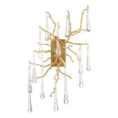 AMAJC-8983 BRASS AND GLASS TEARDROP