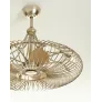 AMAJC-9022 RIBBONS OF SILVER 8-LIGHT PENDANT WITH FAN