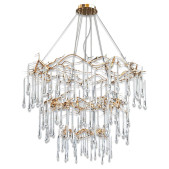 AMAJC-9057 BRANCHED CRYSTAL TWENTY-LIGHT CHANDELIER