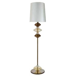 IQ21028 LESCOT FLOOR LAMP BRONZED CHROMED