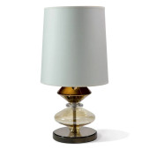 IQ21029 LESCOT TABLE LAMP BRONZED CHROMED