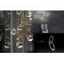 IQ21033 FLUXUS FLOOR LAMP BRONZED CHROMED