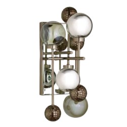 IQ21034 FLUXUS WALL SCONCE BRONZED CHROMED