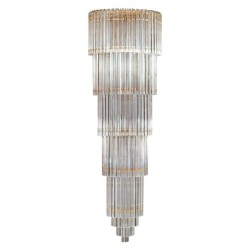 IQ2321 TRANSPARENT ITALIAN MURANO GLASS CHANDELIER