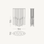 IQ2326 ALLURE PAOLO CASTELLI PENDANT LAMP