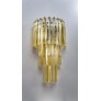 IQ2338 A PAIR OF MURANO GLASS TRIEDRI WALL SCONCES