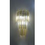 IQ2338 A PAIR OF MURANO GLASS TRIEDRI WALL SCONCES