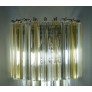 IQ2338 A PAIR OF MURANO GLASS TRIEDRI WALL SCONCES