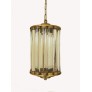 IQ2429 ART DECO CRYSTAL BARS LANTERN