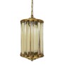 IQ2429 ART DECO CRYSTAL BARS LANTERN