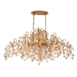 IQ2470 CAMPOBASSO 10-LIGHT OVAL CHANDELIER