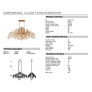 IQ2470 CAMPOBASSO 10-LIGHT OVAL CHANDELIER IQ2470 CAMPOBASSO 10-LIGHT OVAL CHANDELIER