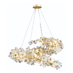 IQ2487 TUBA ROSE CHANDELIER