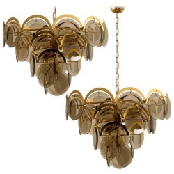 IQ2801 LARGE SMOKED CHANDELIER