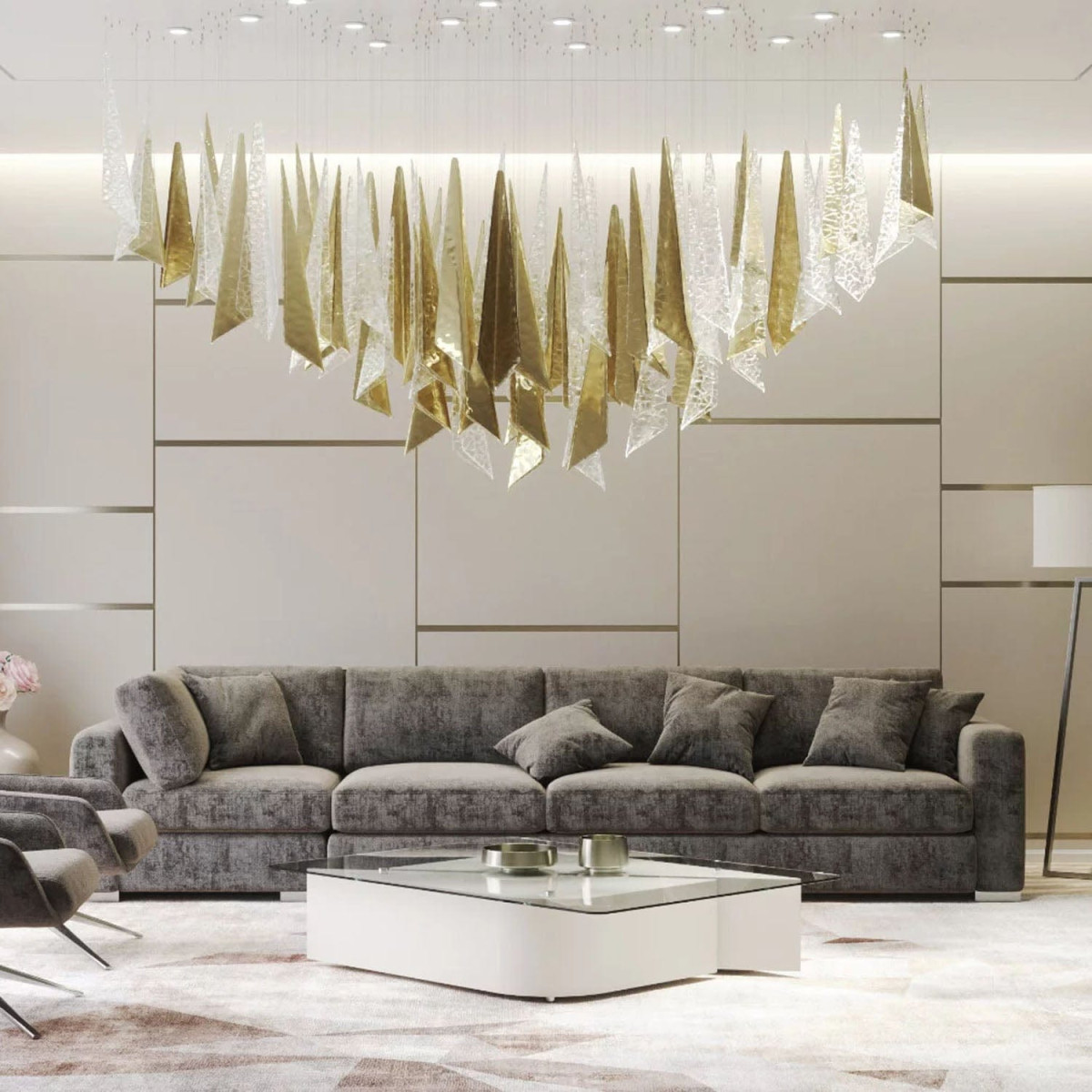 IQ2811 PRIFMA GLASS CUSTOM CHANDELIER IQ2811 PRIFMA GLASS CUSTOM CHANDELIER