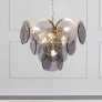 IQ2822 LARGE SMOKED CHANDELIER