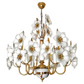 IQ2845 GILT BRASS CHANDELIER