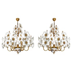 IQ2845 GILT BRASS CHANDELIER