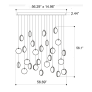 IQ3136 LENS CHANDELIER