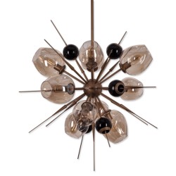 IQ8182 BOOM BURST AMBER CHANDELIER