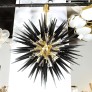 IQ8423 MODERN BRASS STARBURST CHANDELIER