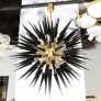 IQ8423 MODERN BRASS STARBURST CHANDELIER