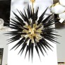 IQ8423 MODERN BRASS STARBURST CHANDELIER