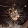 IQ8424 STUNNING SMOKED GREY SPIKED STARBURST CHANDELIER