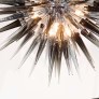 IQ8424 STUNNING SMOKED GREY SPIKED STARBURST CHANDELIER