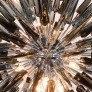 IQ8424 STUNNING SMOKED GREY SPIKED STARBURST CHANDELIER