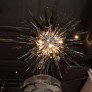 IQ8424 STUNNING SMOKED GREY SPIKED STARBURST CHANDELIER