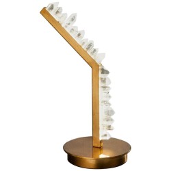 KA1782 WHITE QUARTZ TABLE LAMP