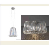 CHANDELIER DIM 34''W X 19''L X18'' H  SHADE